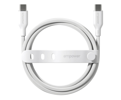 Kabel PanzerGlass empower Racing 240W USB-C 2m Silver White